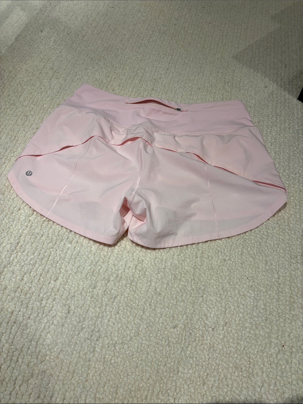 lululemon athletica Light Pink Ruffle Running Shorts